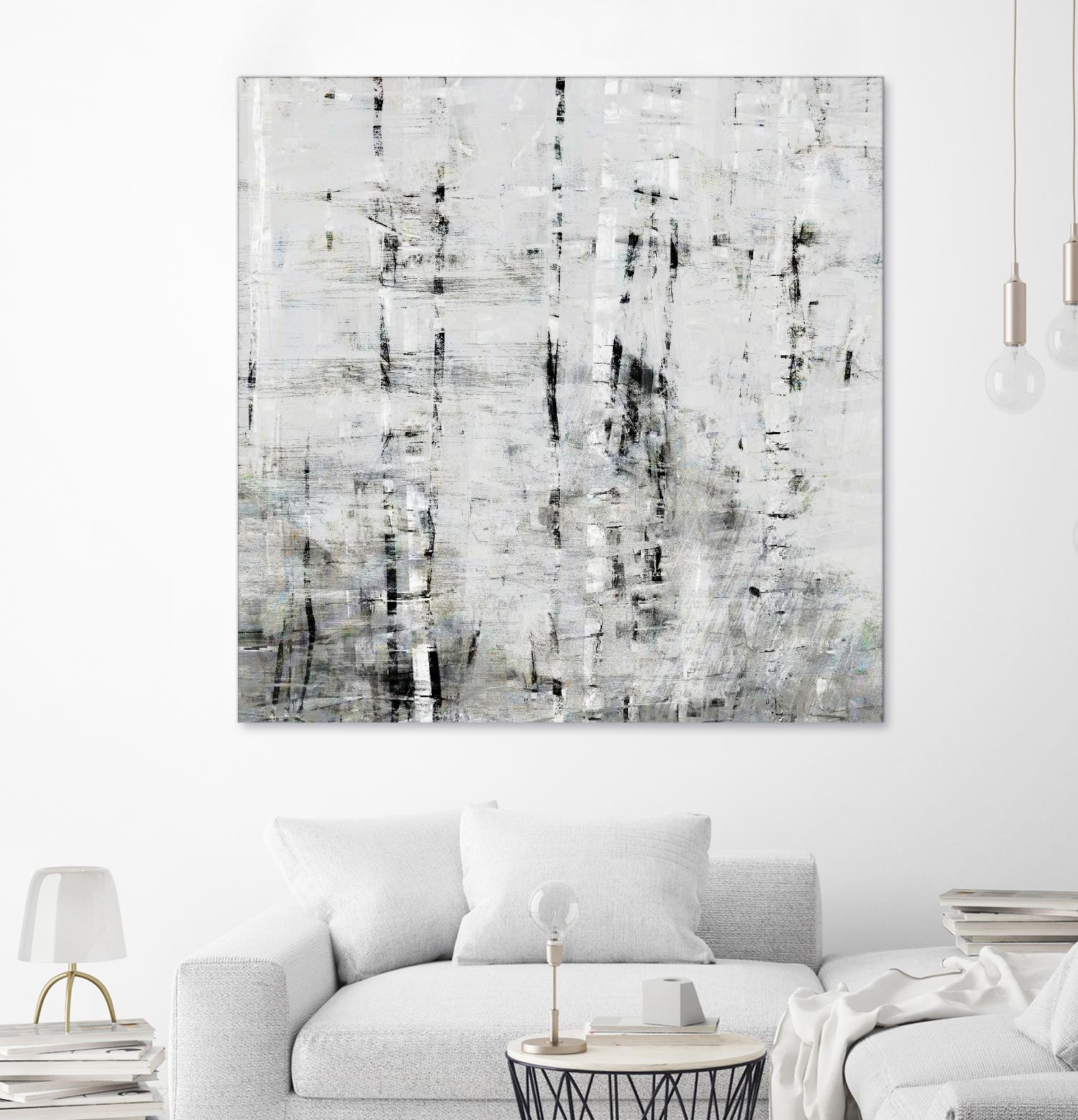 Birch Perspective II by John Bingham on GIANT ART - grey Abstract