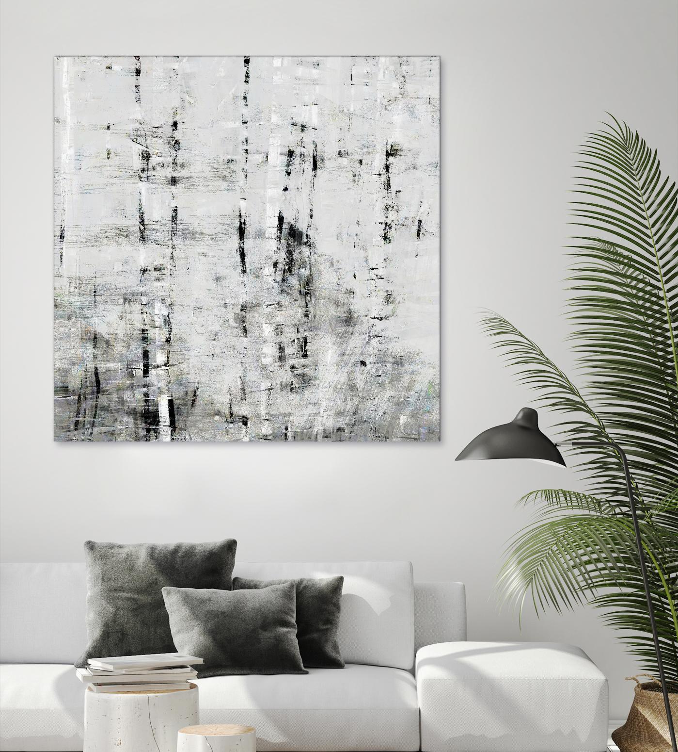 Birch Perspective II by John Bingham on GIANT ART - grey Abstract