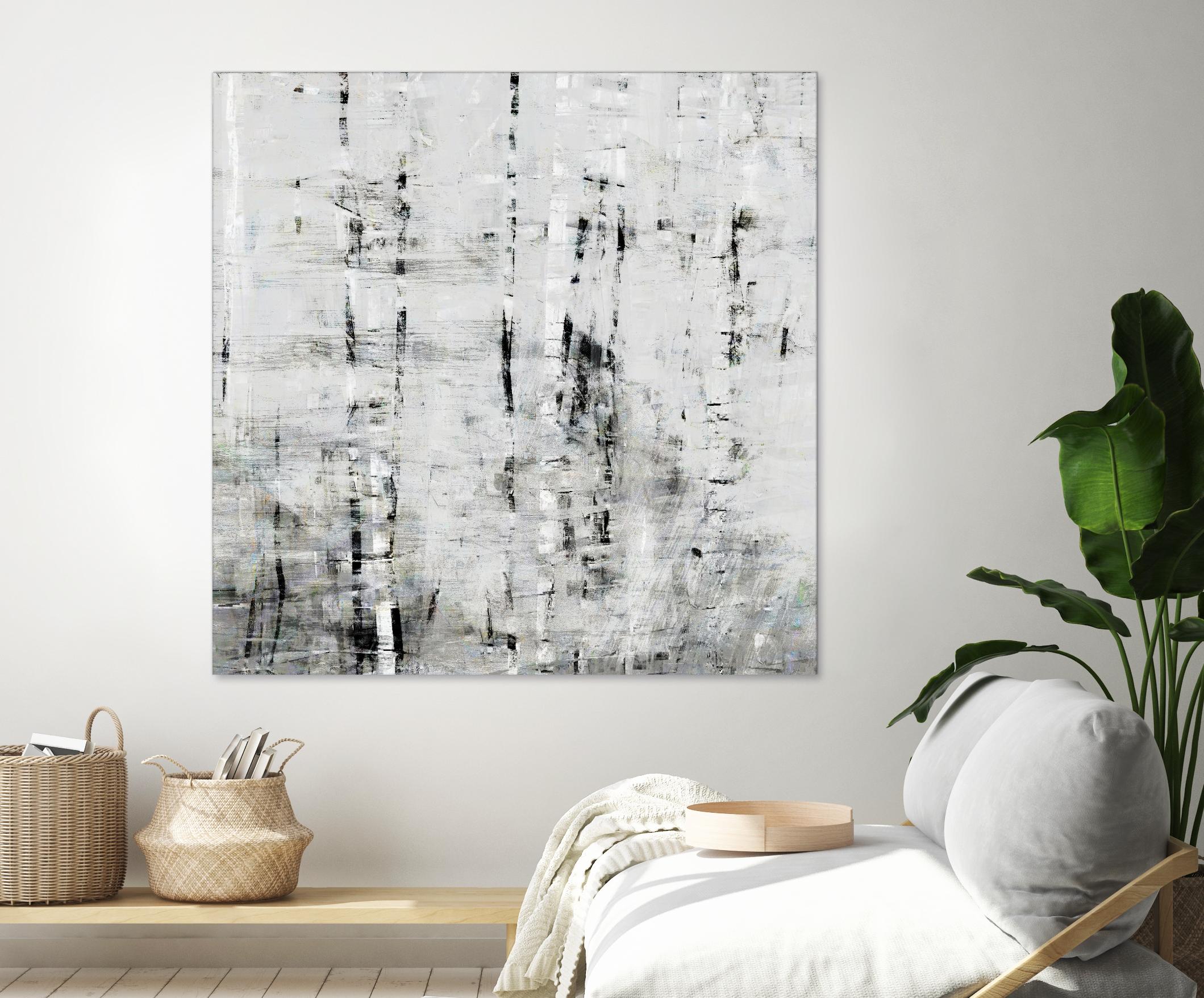 Birch Perspective II by John Bingham on GIANT ART - grey Abstract