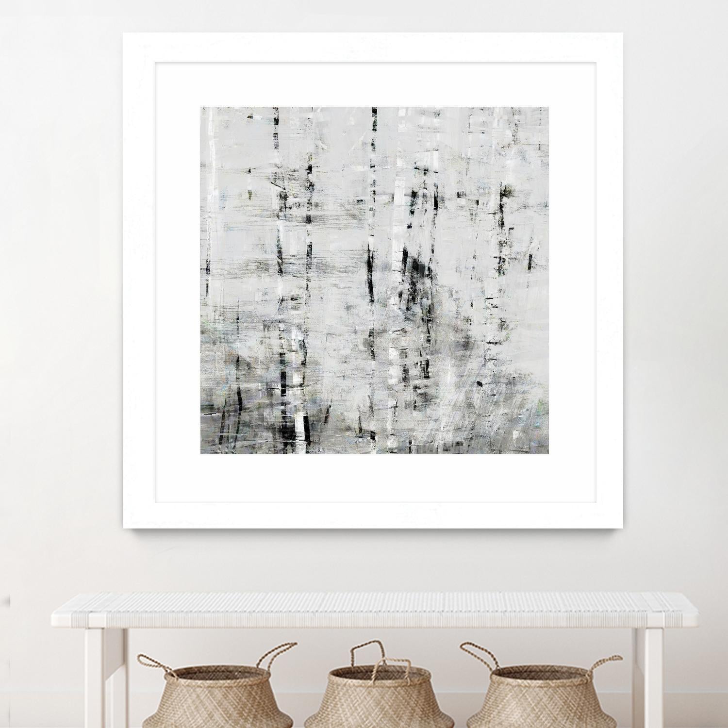 Birch Perspective II by John Bingham on GIANT ART - grey Abstract