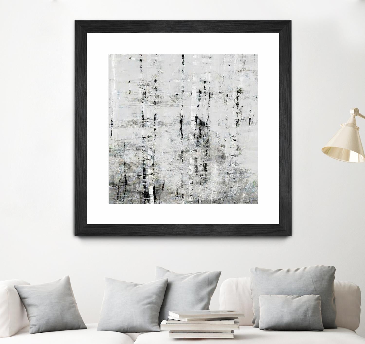 Birch Perspective II by John Bingham on GIANT ART - grey Abstract