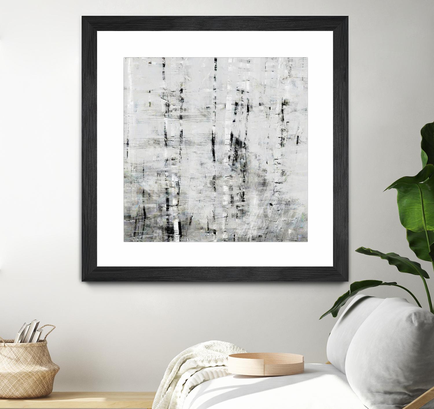 Birch Perspective II by John Bingham on GIANT ART - grey Abstract