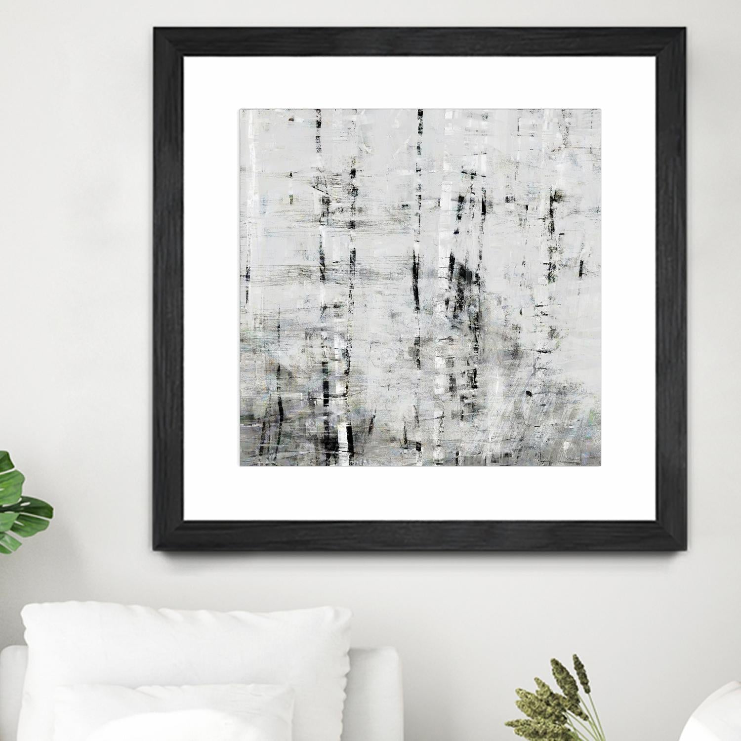 Birch Perspective II by John Bingham on GIANT ART - grey Abstract