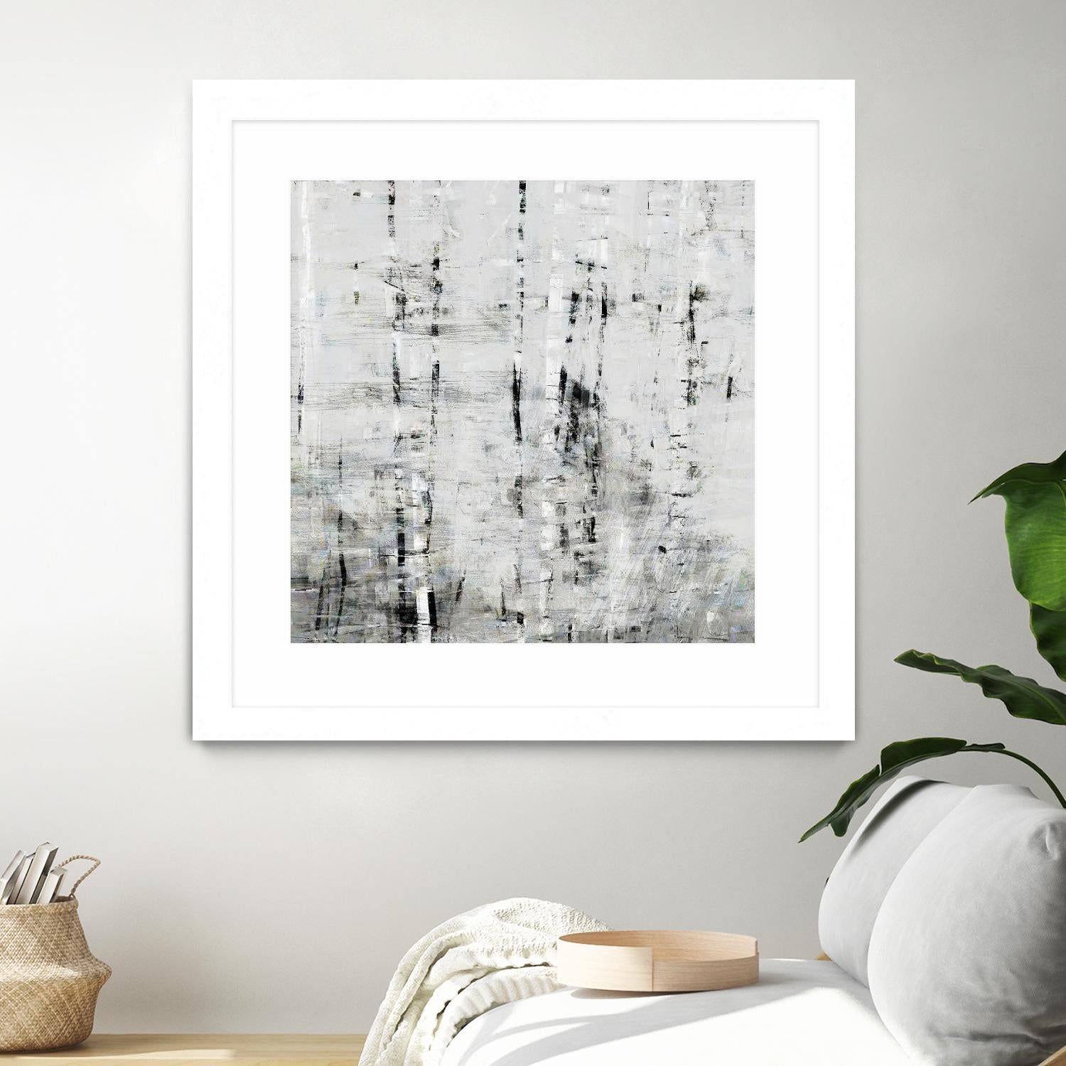 Birch Perspective II by John Bingham on GIANT ART - grey Abstract