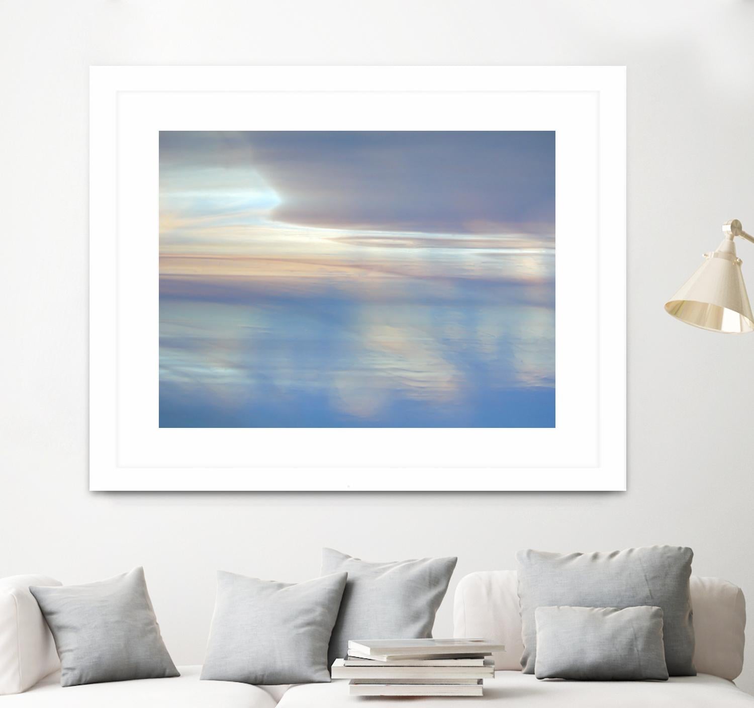 Dappled Pink Horizomn by Jim Christensen on GIANT ART - white abstract