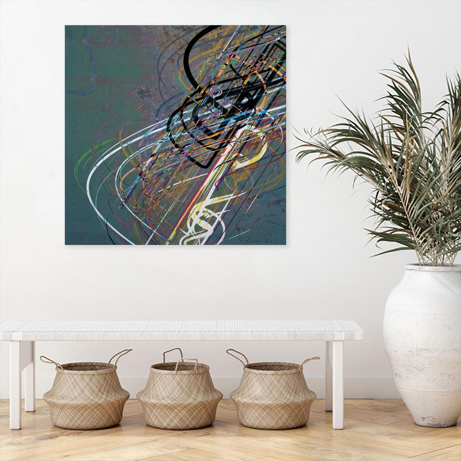 Electrical Currents I by Enrico Varrasso on GIANT ART - black abstract