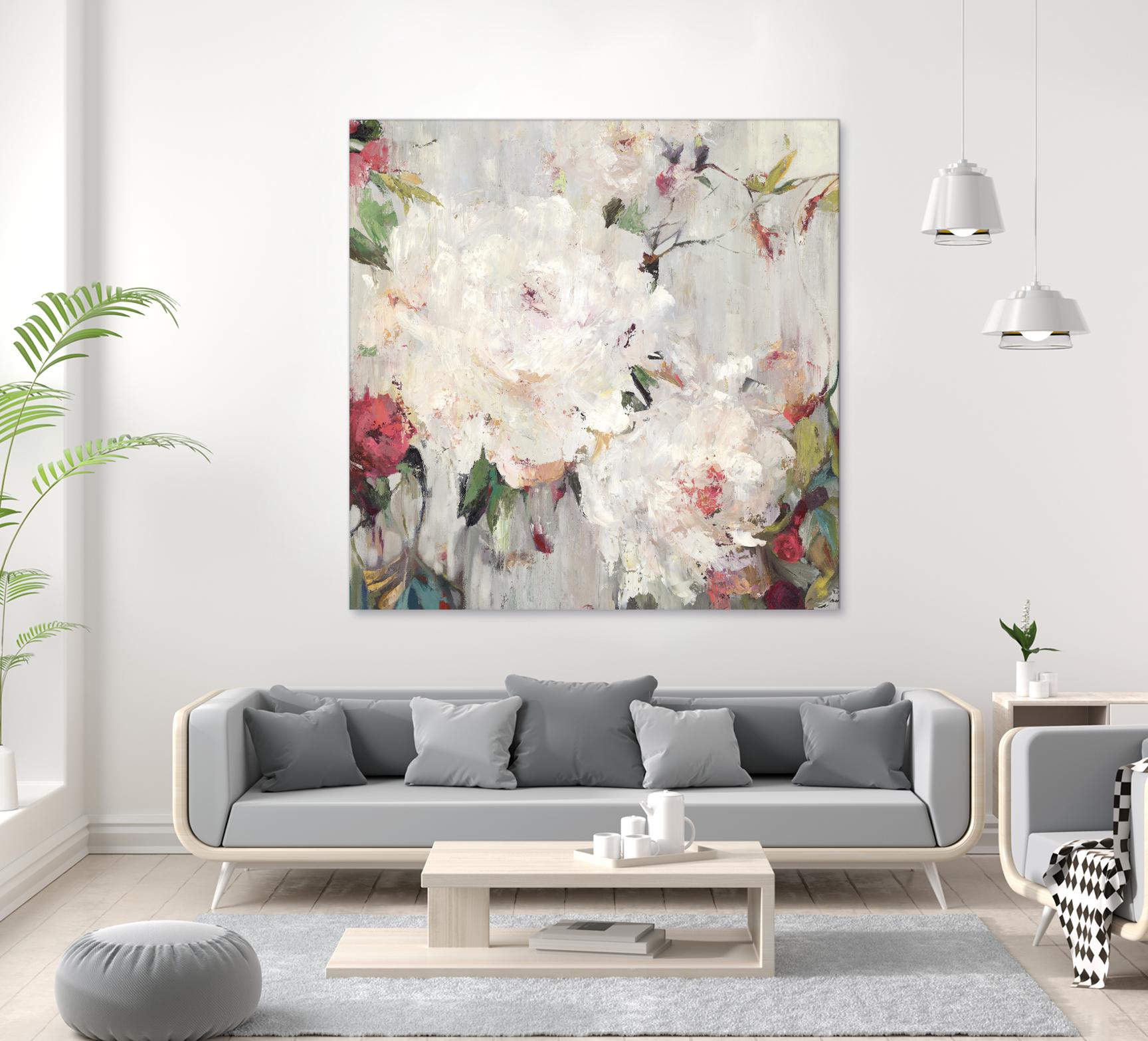 Big Bouquette III by Ella K on GIANT ART - red floral