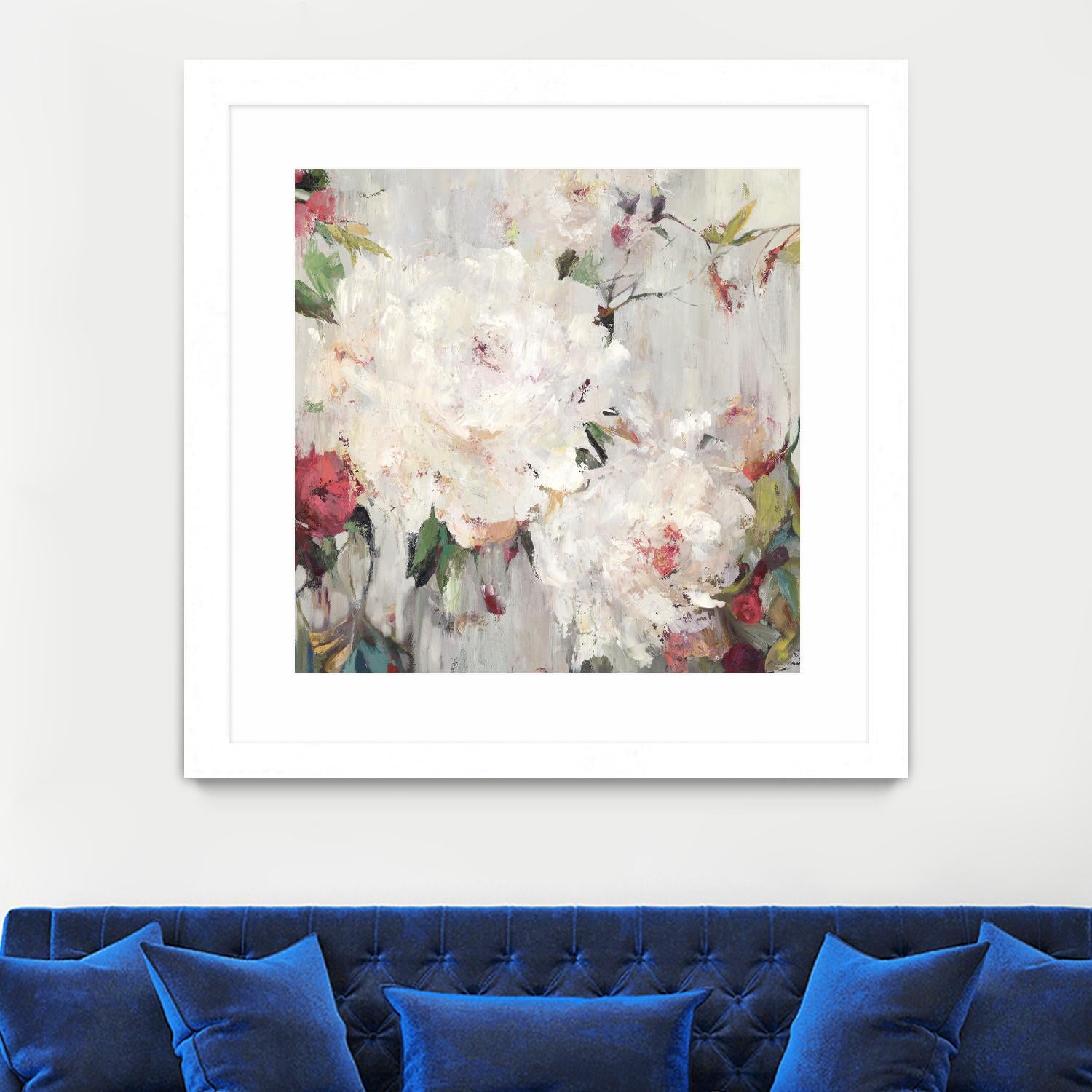 Big Bouquette III by Ella K on GIANT ART - red floral