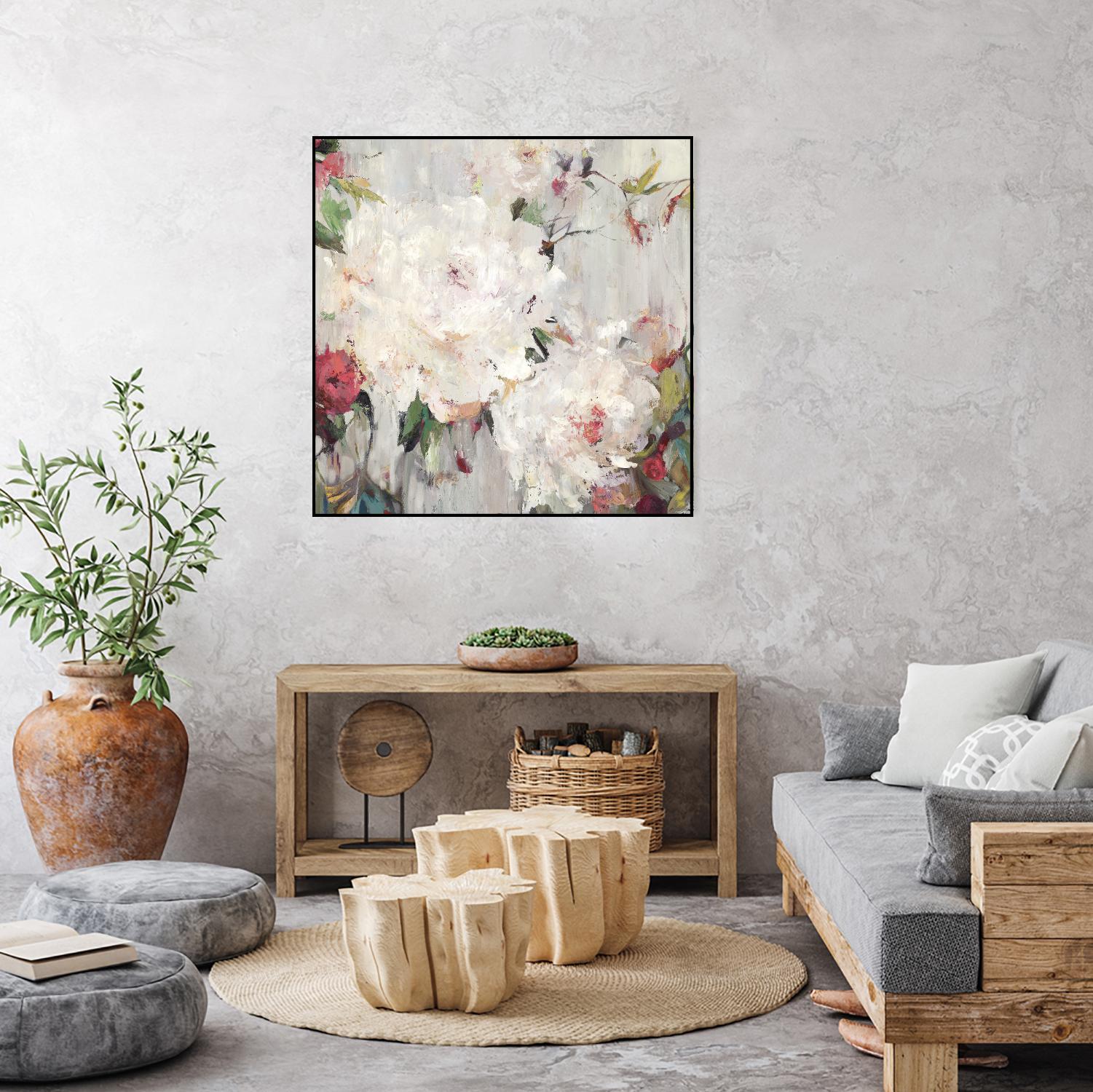 Big Bouquette III by Ella K on GIANT ART - red floral
