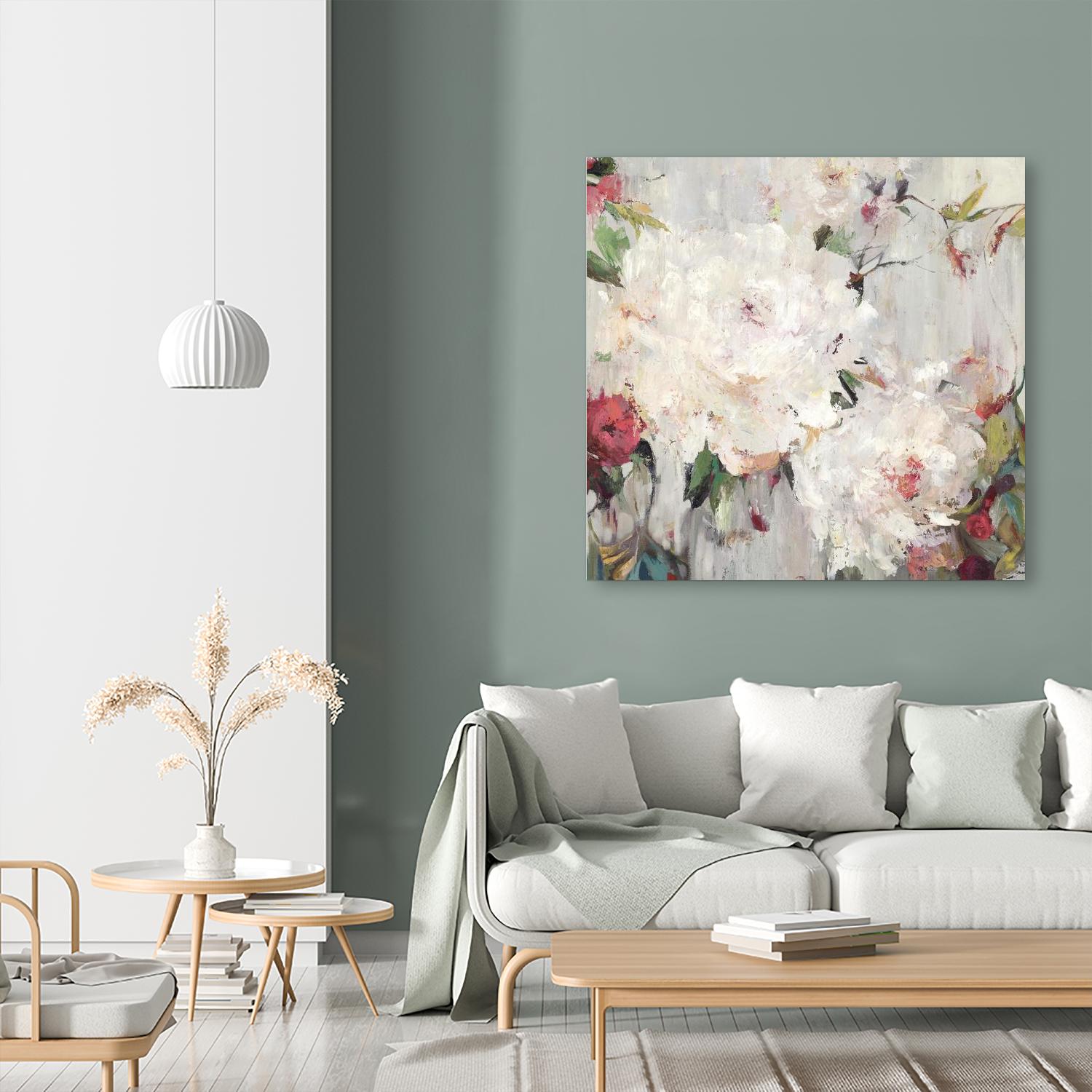 Big Bouquette III by Ella K on GIANT ART - red floral