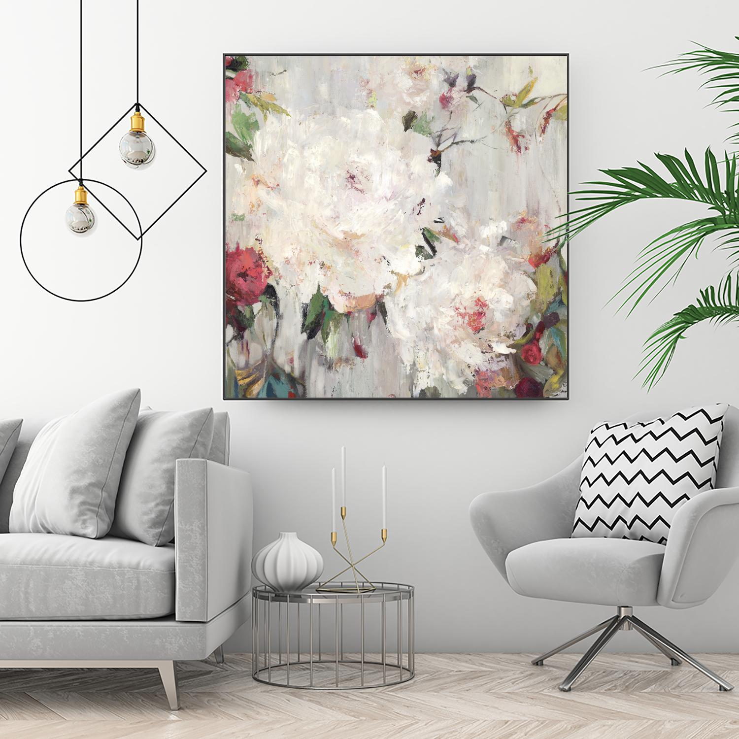 Big Bouquette III by Ella K on GIANT ART - red floral
