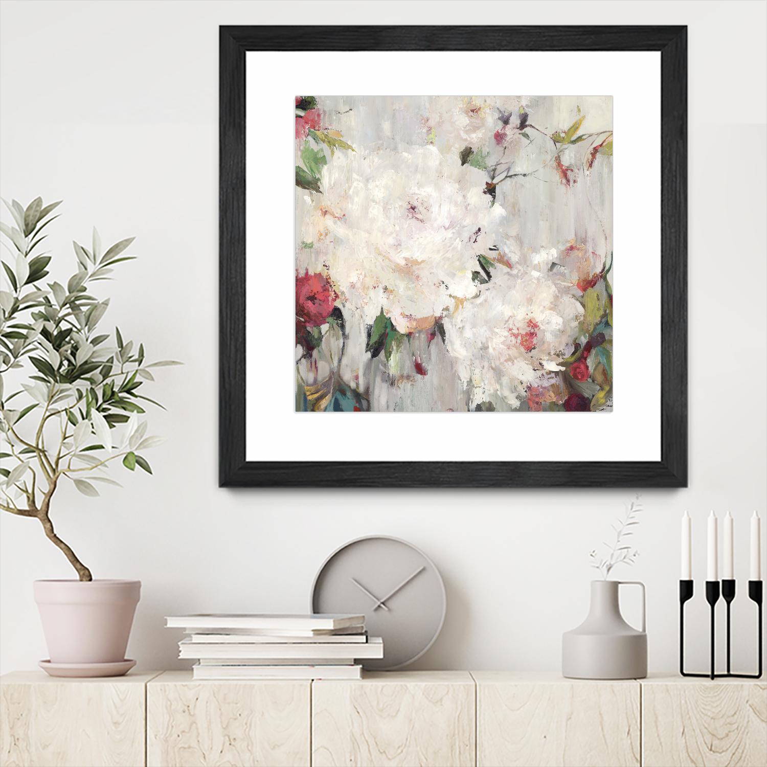 Big Bouquette III by Ella K on GIANT ART - red floral