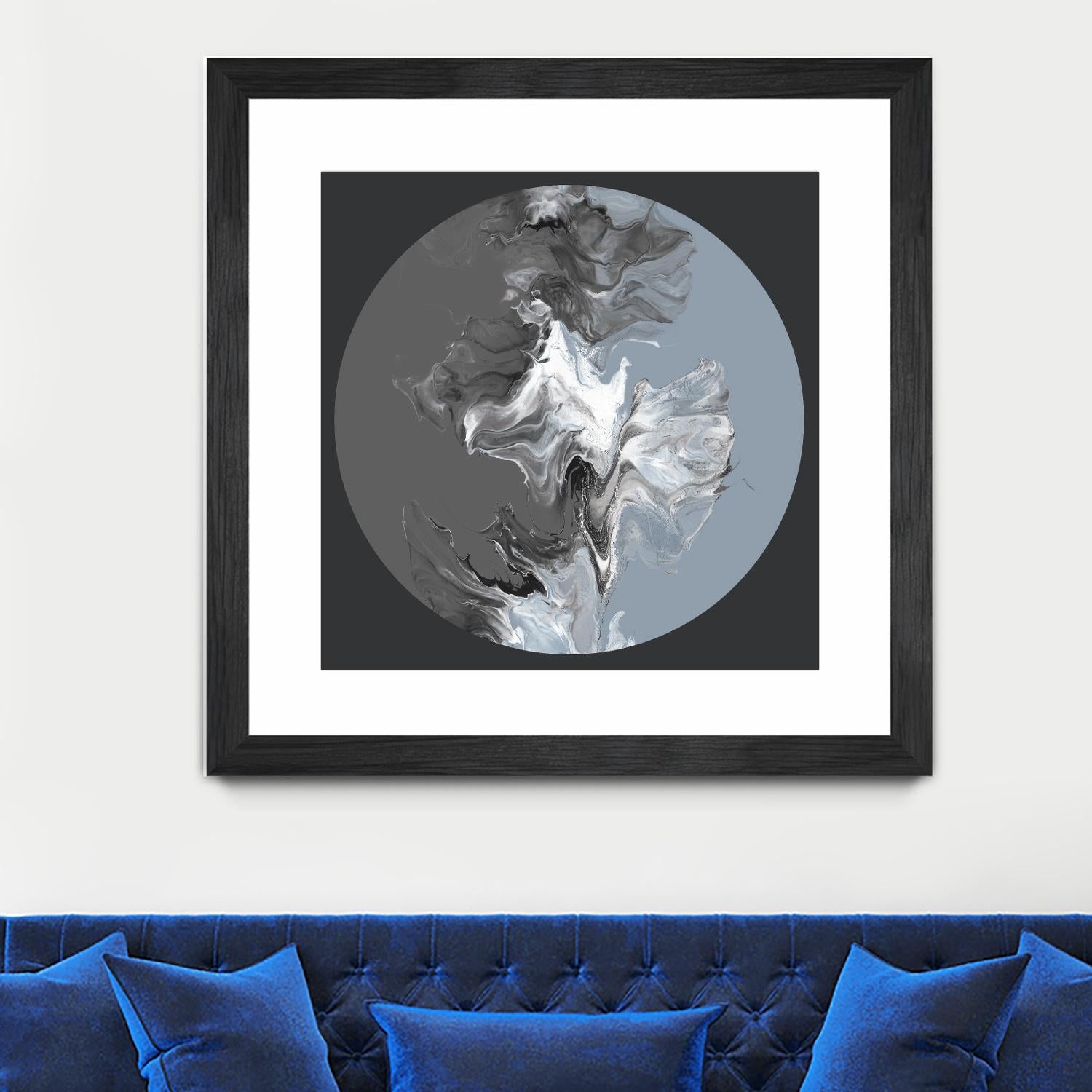 Centered Composed II by Eva Watts on GIANT ART - gray shapes round