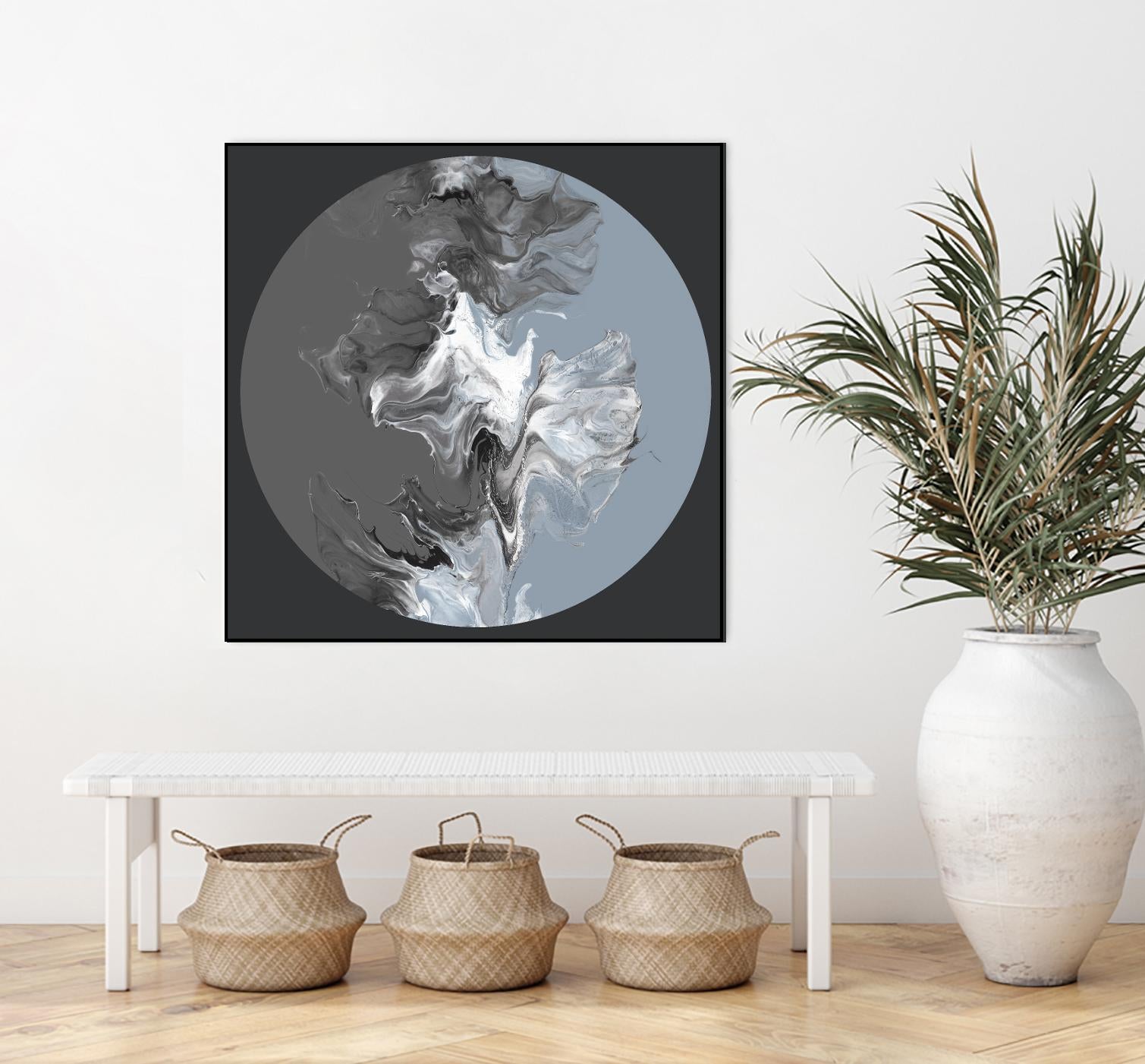 Centered Composed II by Eva Watts on GIANT ART - gray shapes round