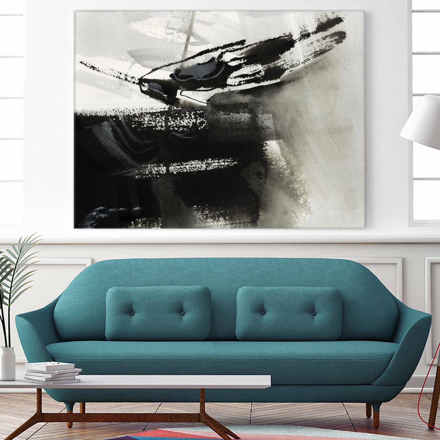 Midnight Abstract IV by Bianka Guna on GIANT ART - white abstract