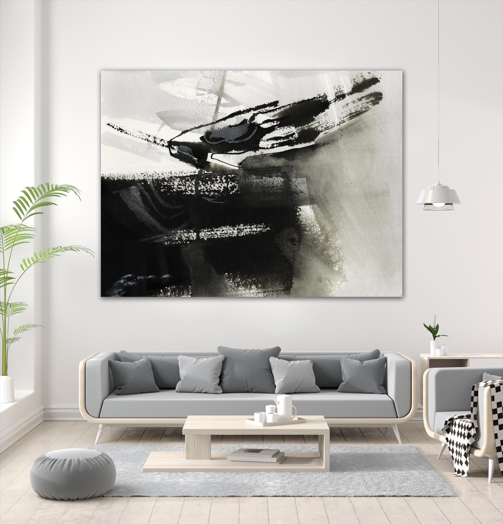 Midnight Abstract IV by Bianka Guna on GIANT ART - white abstract