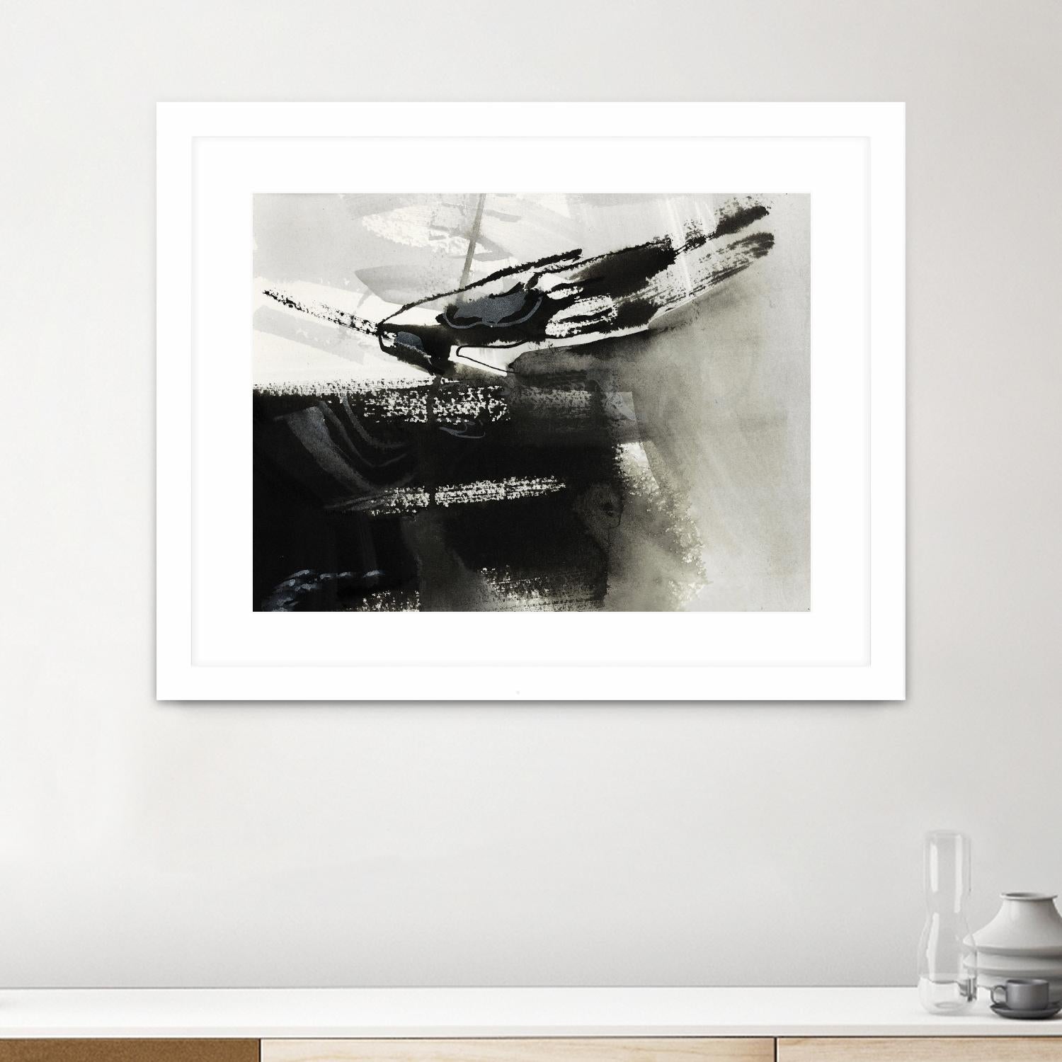 Midnight Abstract IV by Bianka Guna on GIANT ART - white abstract