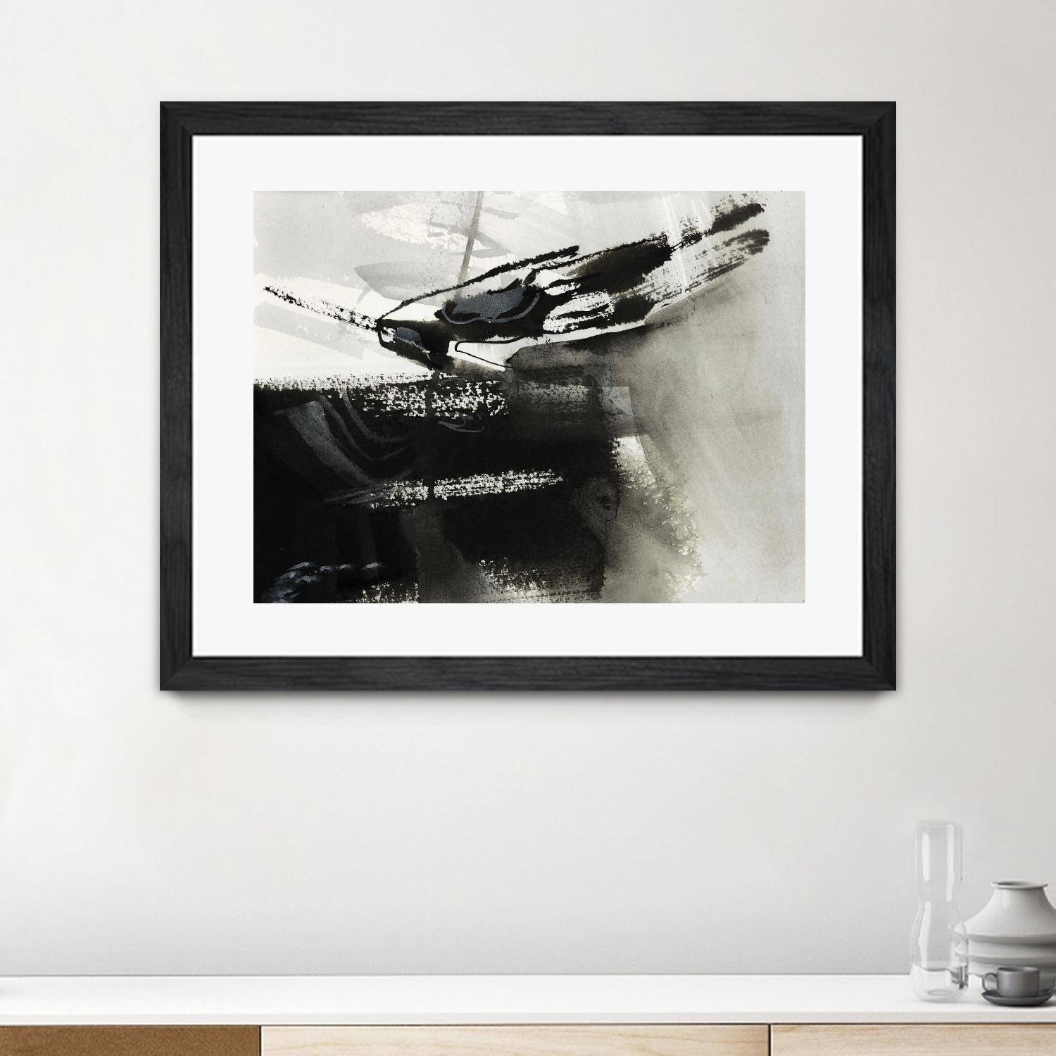 Midnight Abstract IV by Bianka Guna on GIANT ART - white abstract