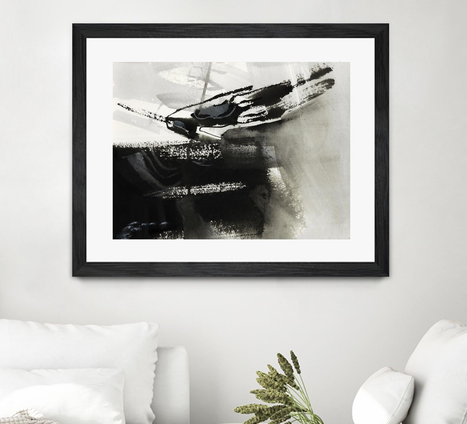 Midnight Abstract IV by Bianka Guna on GIANT ART - white abstract