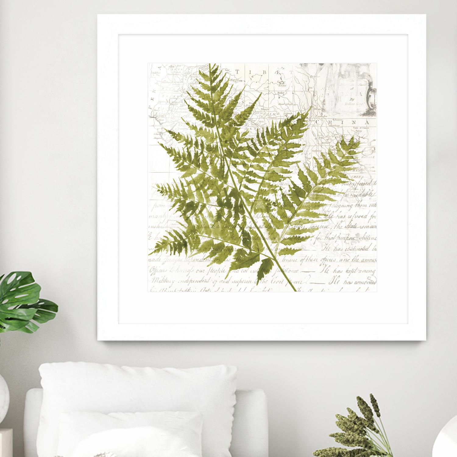 Fern I by Asia Jensen on GIANT ART - green botany