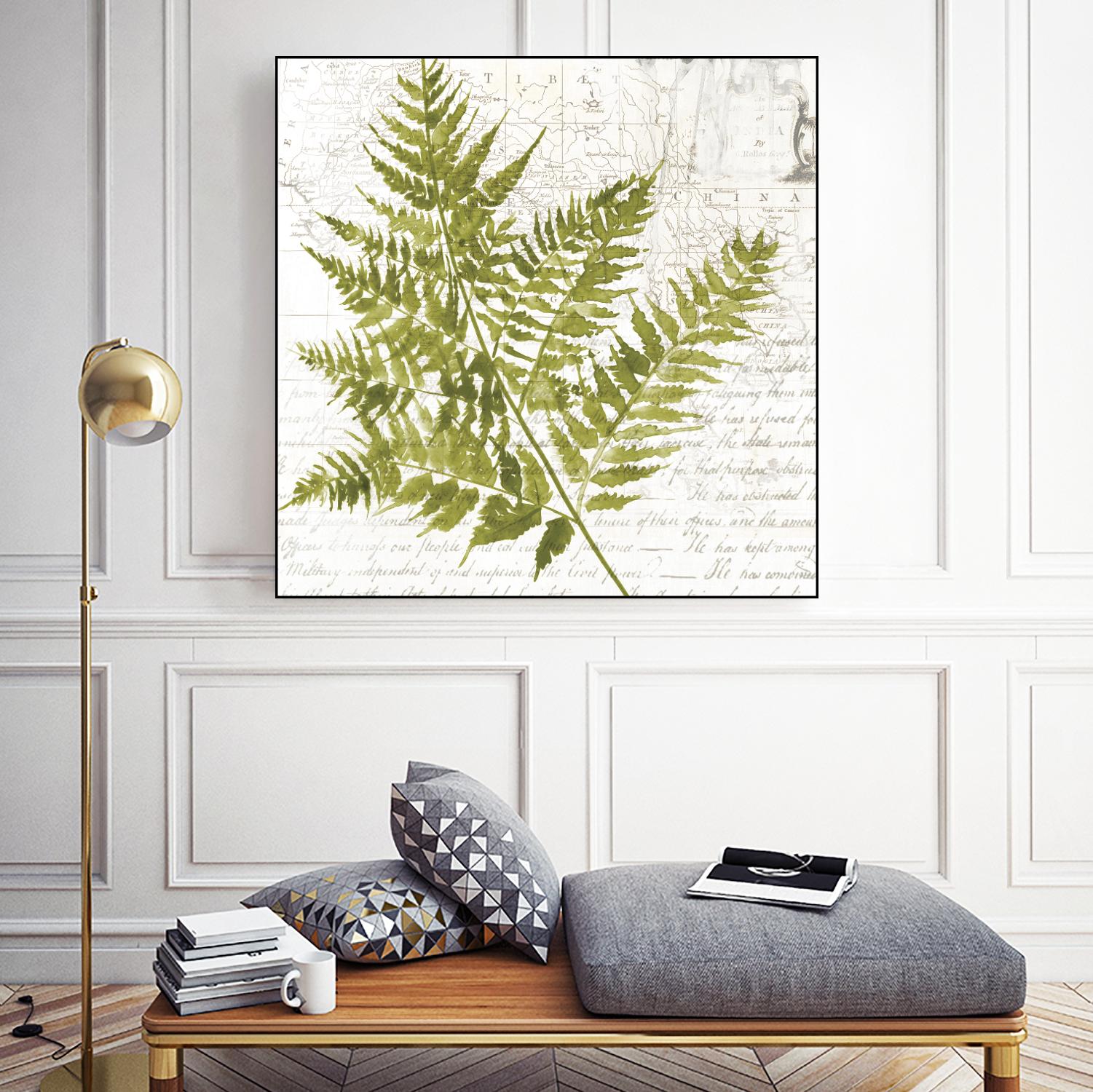 Fern I by Asia Jensen on GIANT ART - green botany