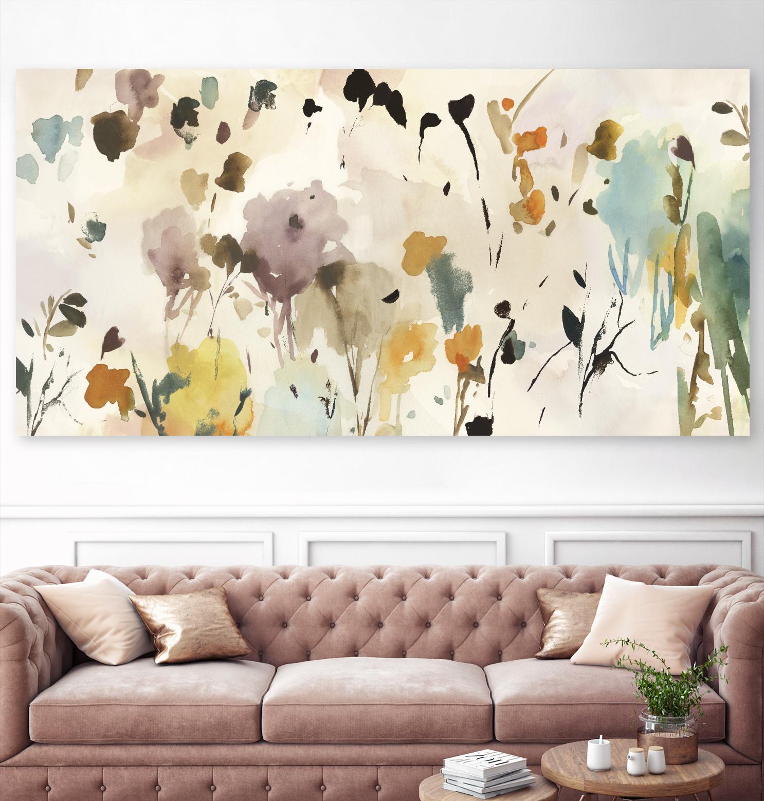 Shaping Up by Asia Jensen on GIANT ART - orange botany