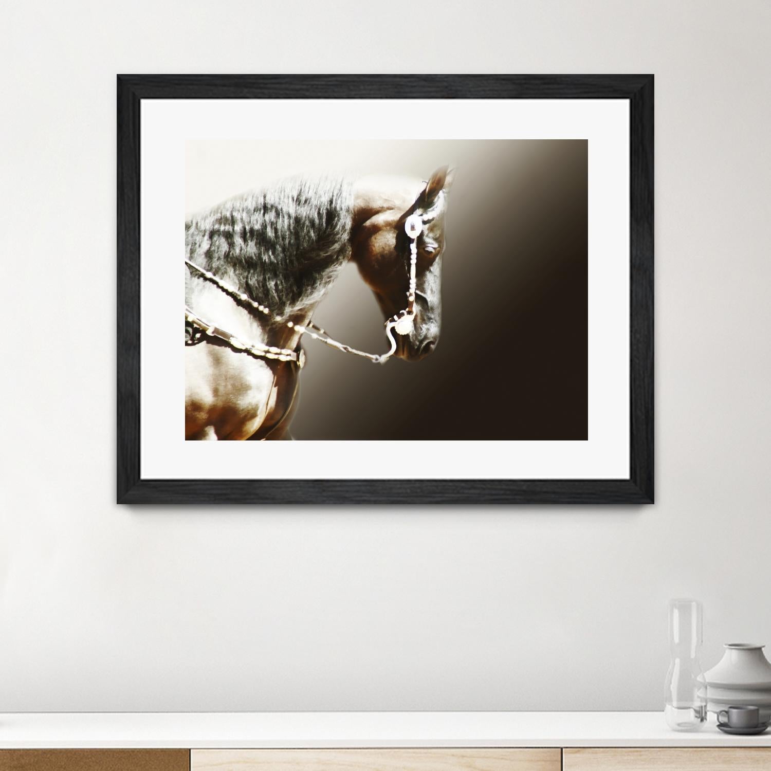 Black and Silver by Kari Brooks on GIANT ART - brown animals