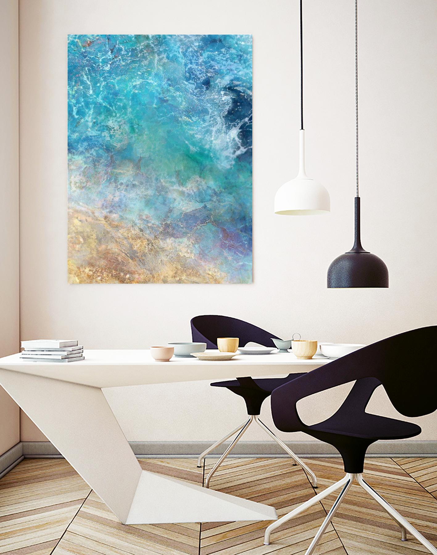Oceanic Gold I by Ken Roko on GIANT ART - abstract