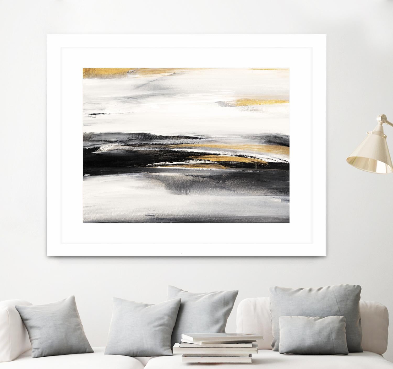 Gold Rush I by Valeria Mravyan on GIANT ART - black abstract