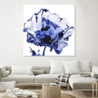 Indigo Flower I by Valeria Mravyan on GIANT ART - white floral