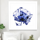 Indigo Flower I by Valeria Mravyan on GIANT ART - white floral
