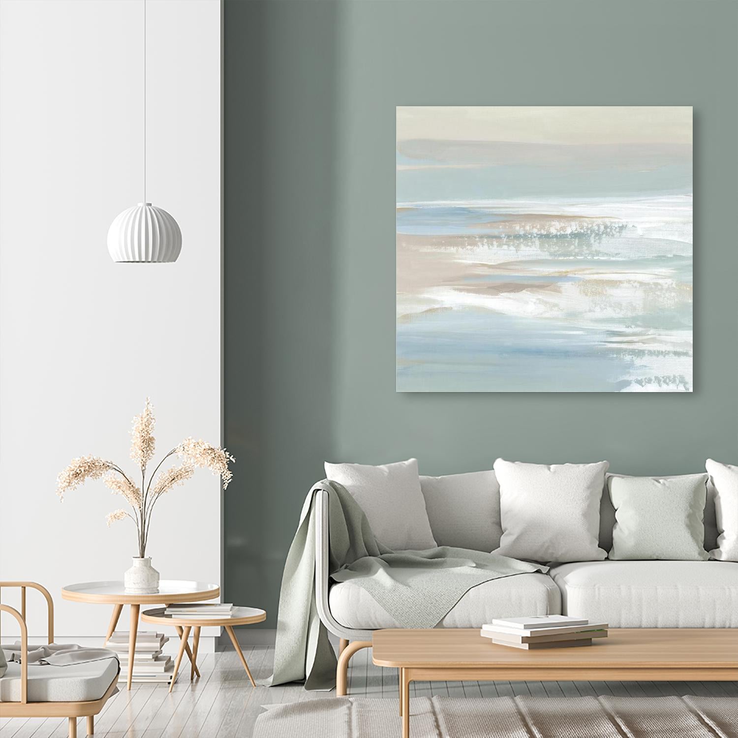 Shadows of the Sea II by Lera on GIANT ART - beige abstract
