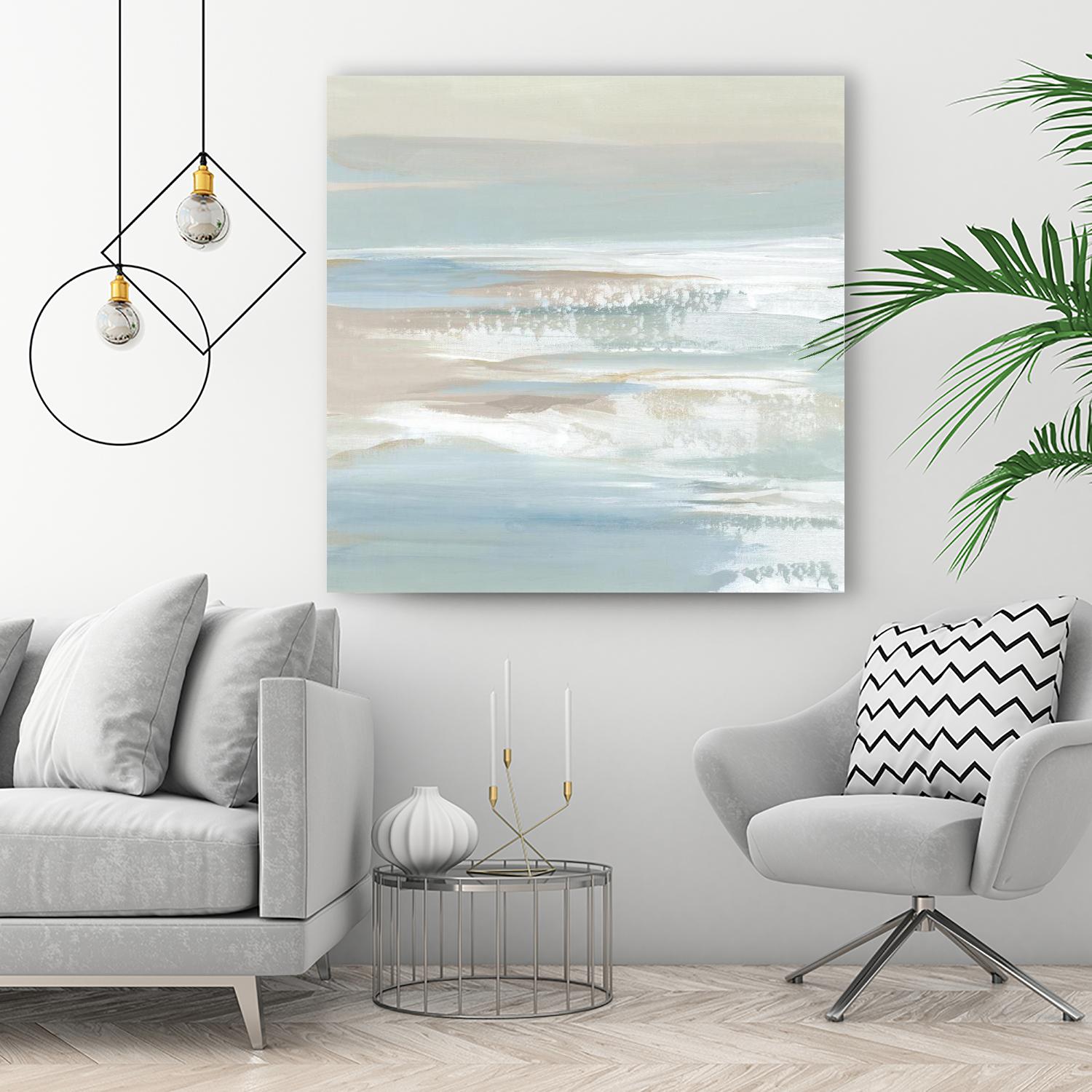 Shadows of the Sea II by Lera on GIANT ART - beige abstract