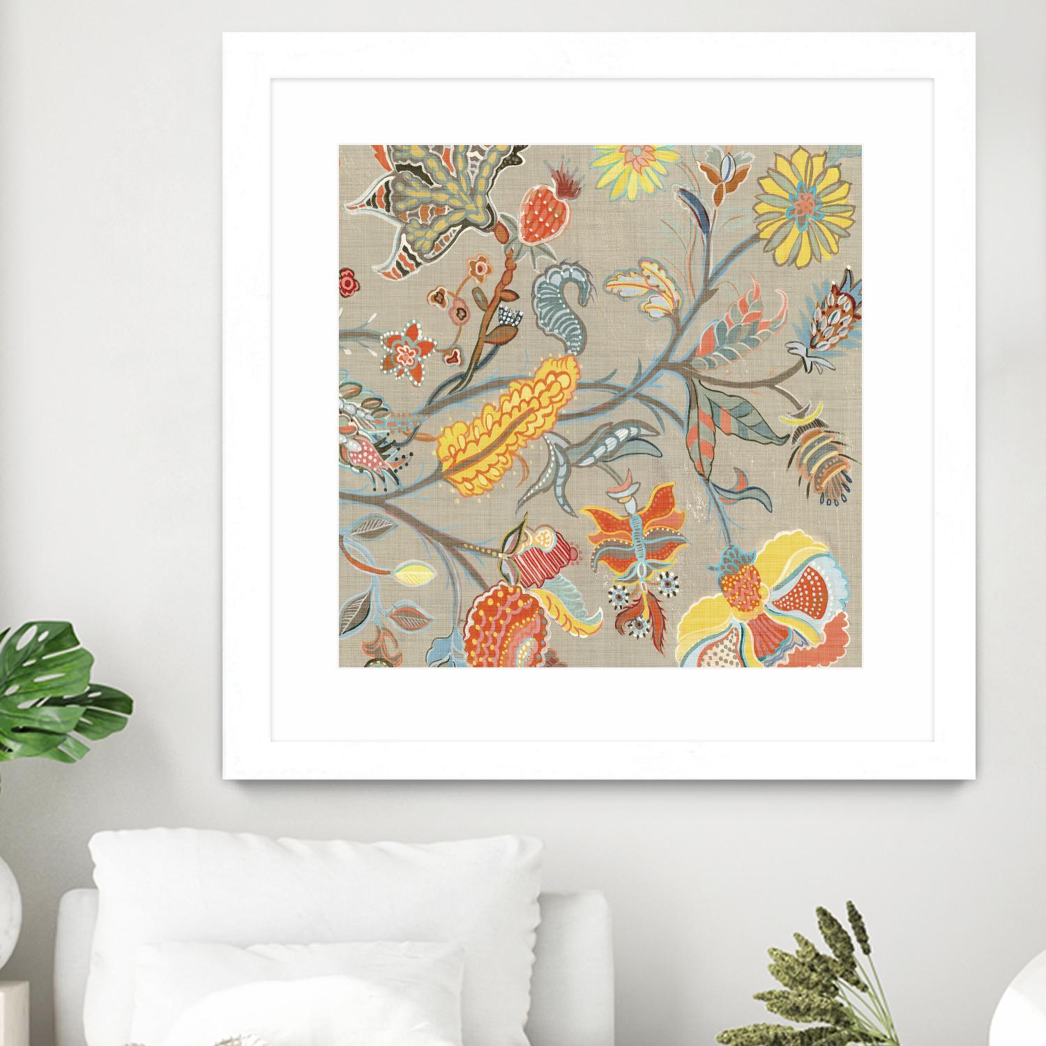 Folklore II by Maya Woods on GIANT ART - yellow floral