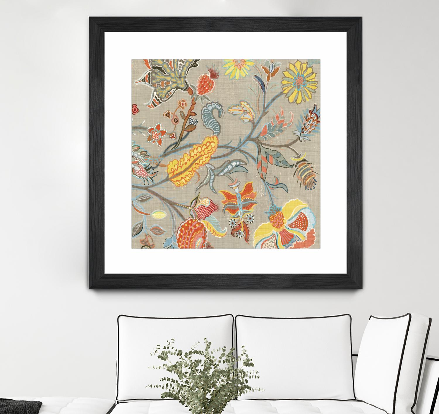 Folklore II by Maya Woods on GIANT ART - yellow floral