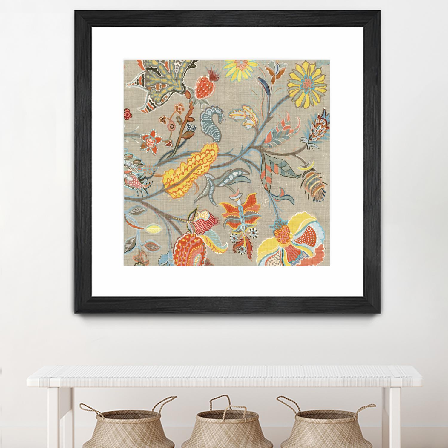 Folklore II by Maya Woods on GIANT ART - yellow floral