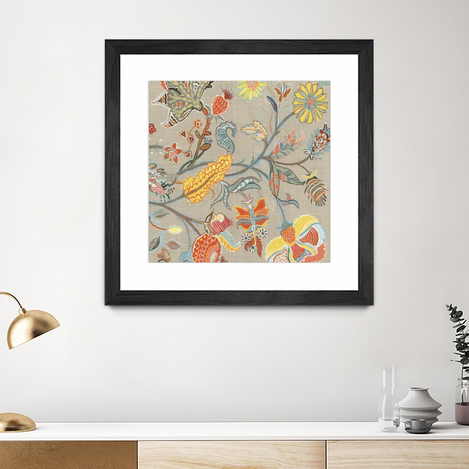 Folklore II by Maya Woods on GIANT ART - yellow floral