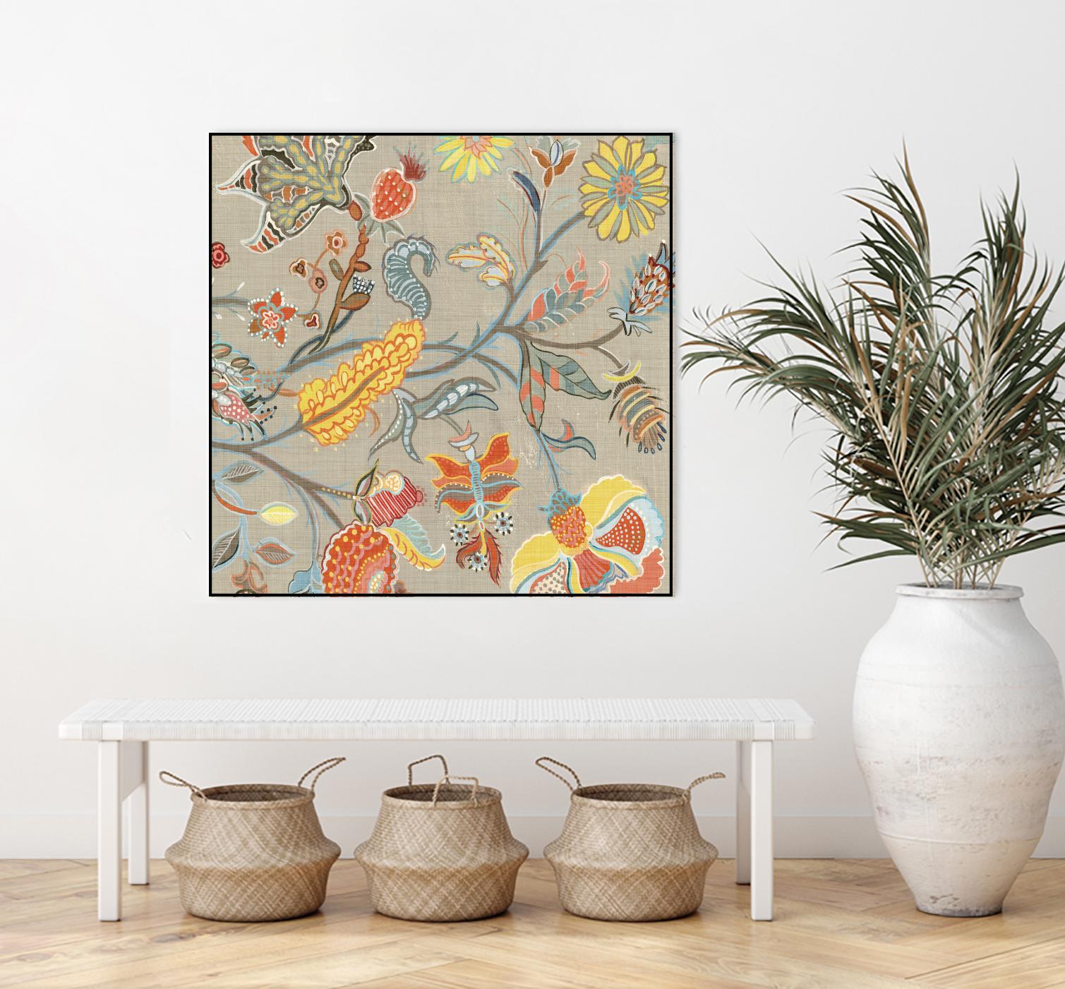 Folklore II by Maya Woods on GIANT ART - yellow floral
