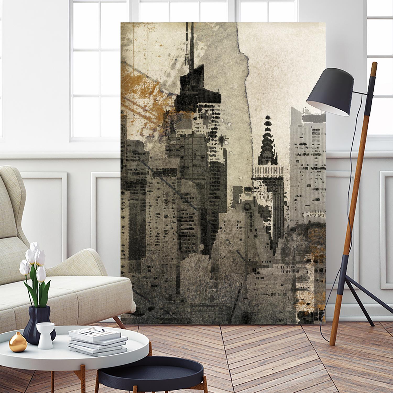 New York Local by Irena Orlov on GIANT ART - black city scene