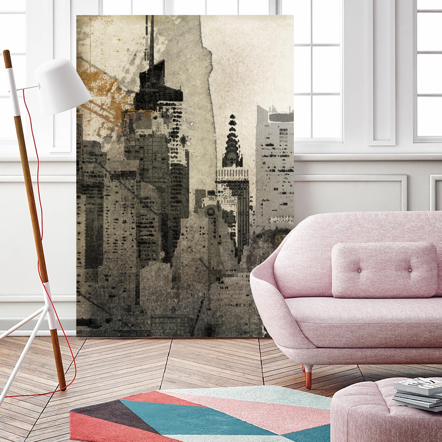 New York Local by Irena Orlov on GIANT ART - black city scene