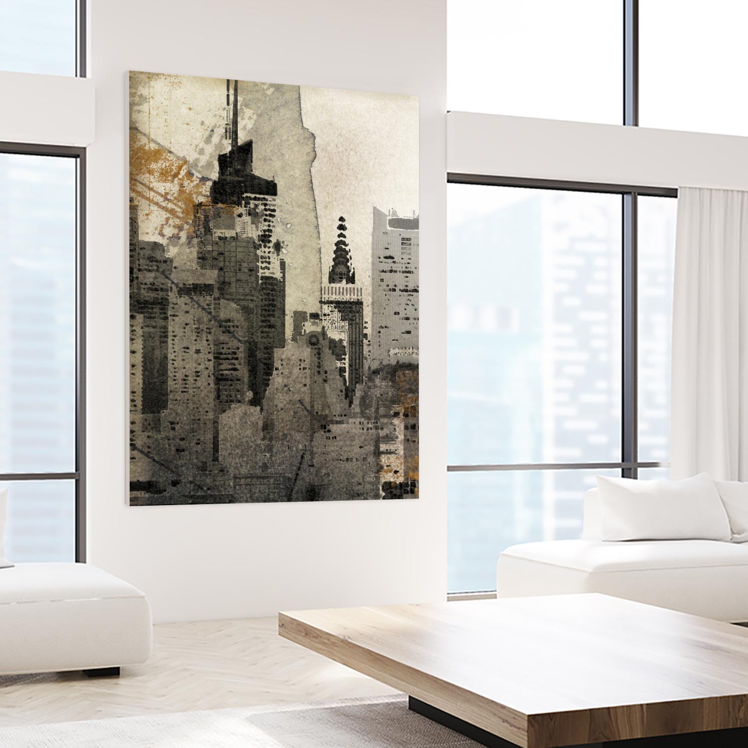 New York Local by Irena Orlov on GIANT ART - black city scene