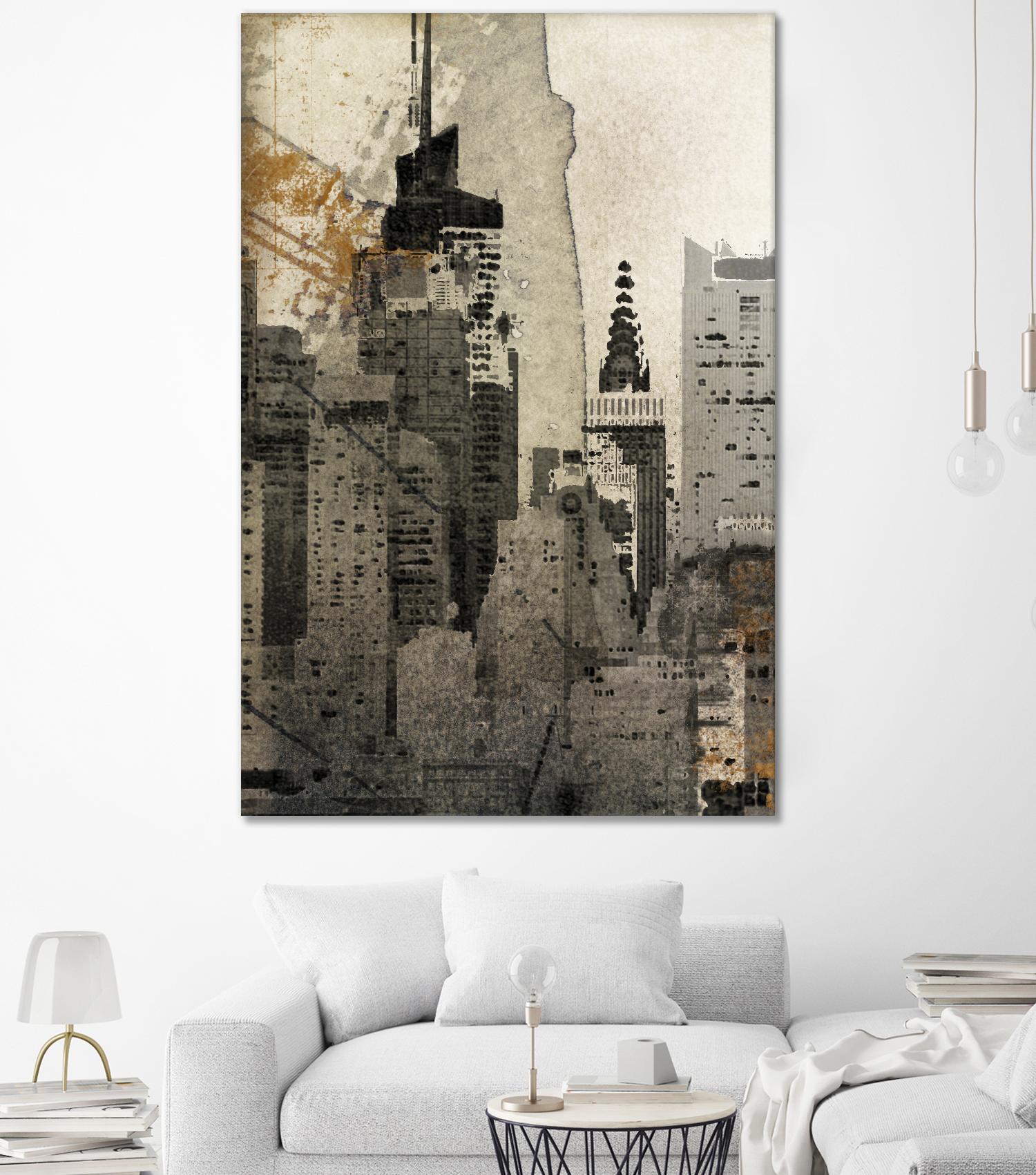 New York Local by Irena Orlov on GIANT ART - black city scene
