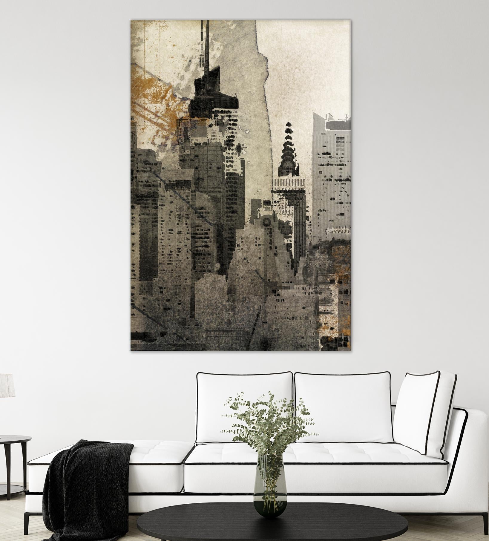 New York Local by Irena Orlov on GIANT ART - black city scene