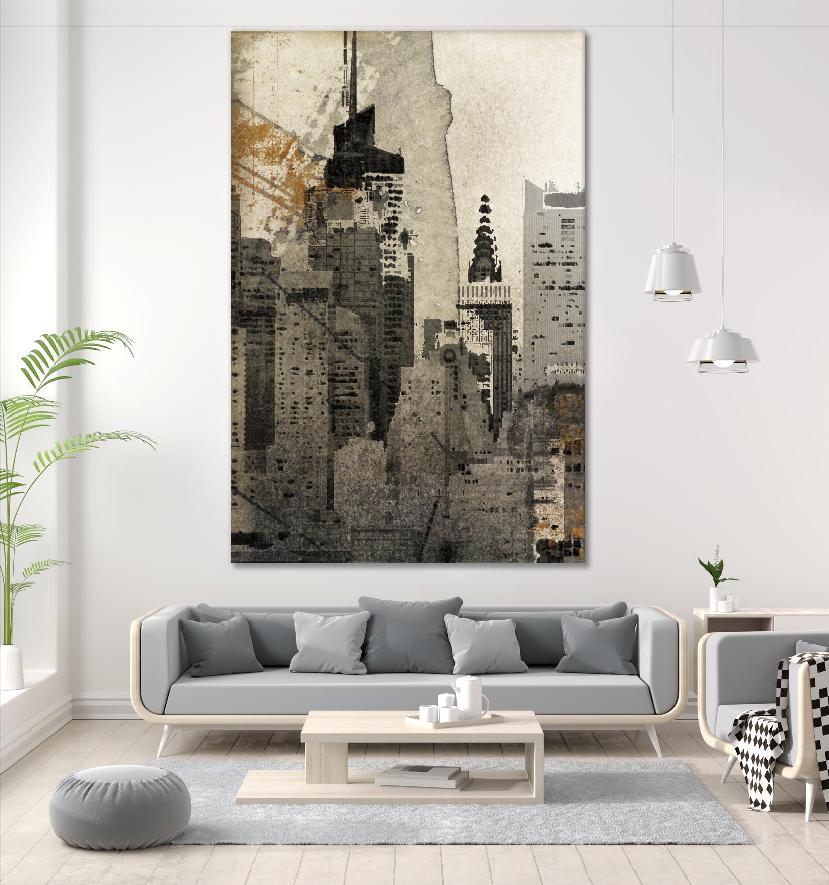 New York Local by Irena Orlov on GIANT ART - black city scene