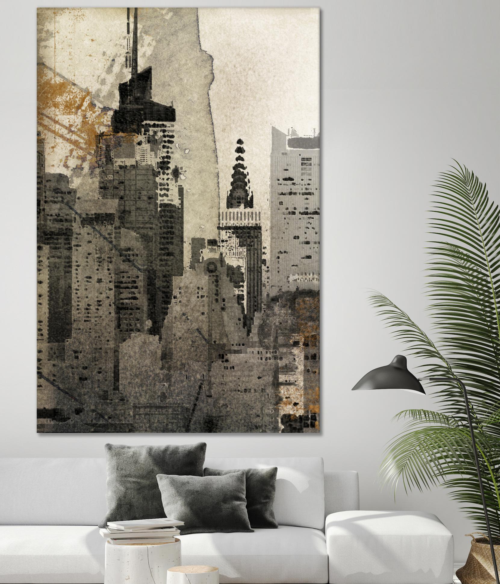 New York Local by Irena Orlov on GIANT ART - black city scene