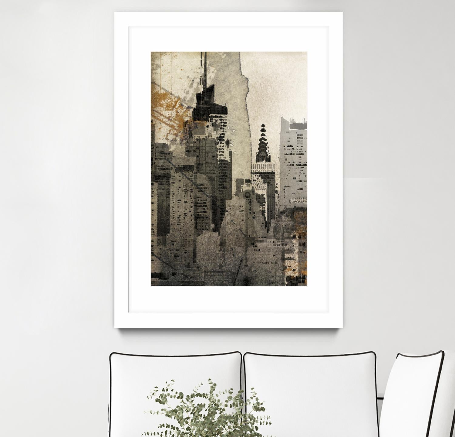 New York Local by Irena Orlov on GIANT ART - black city scene