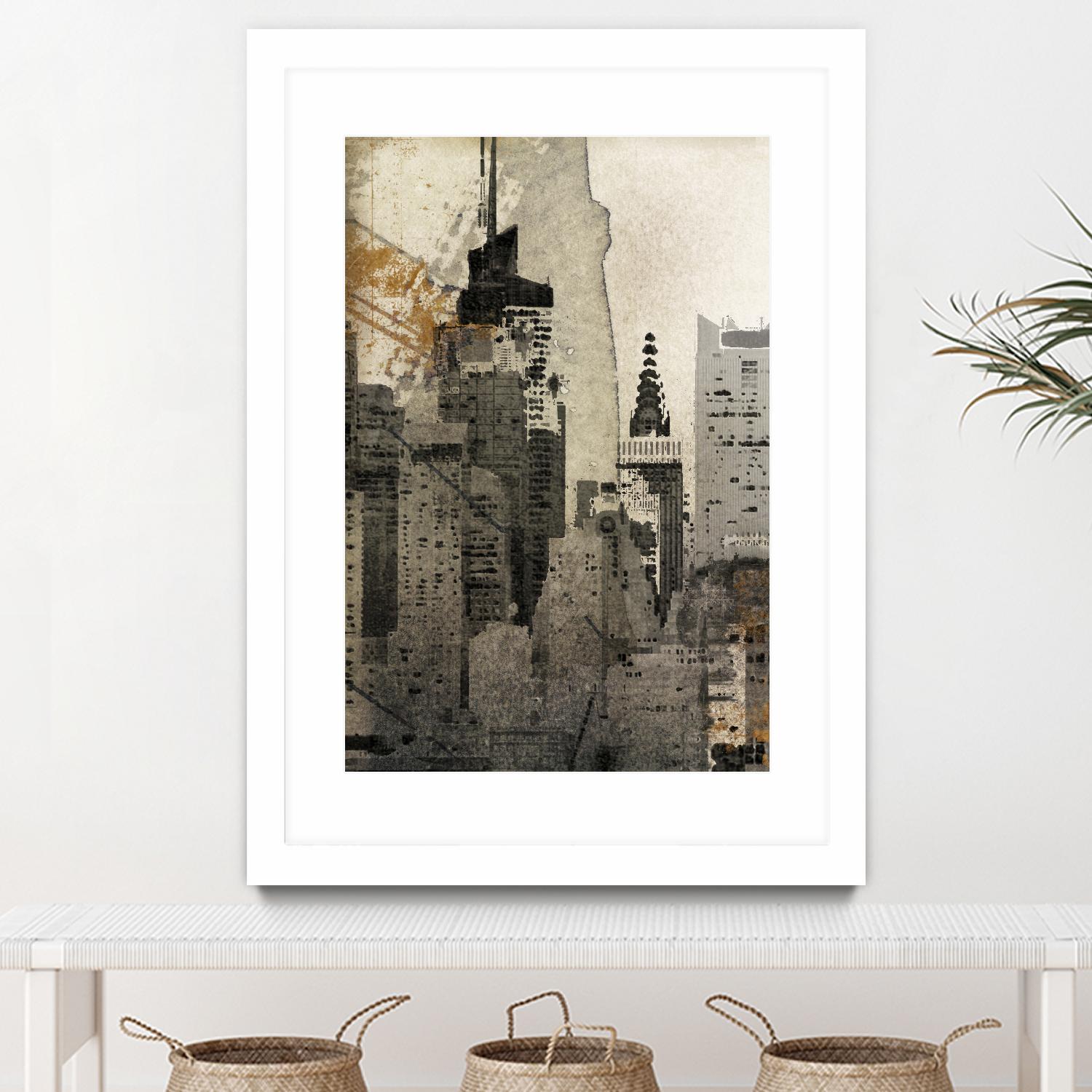 New York Local by Irena Orlov on GIANT ART - black city scene