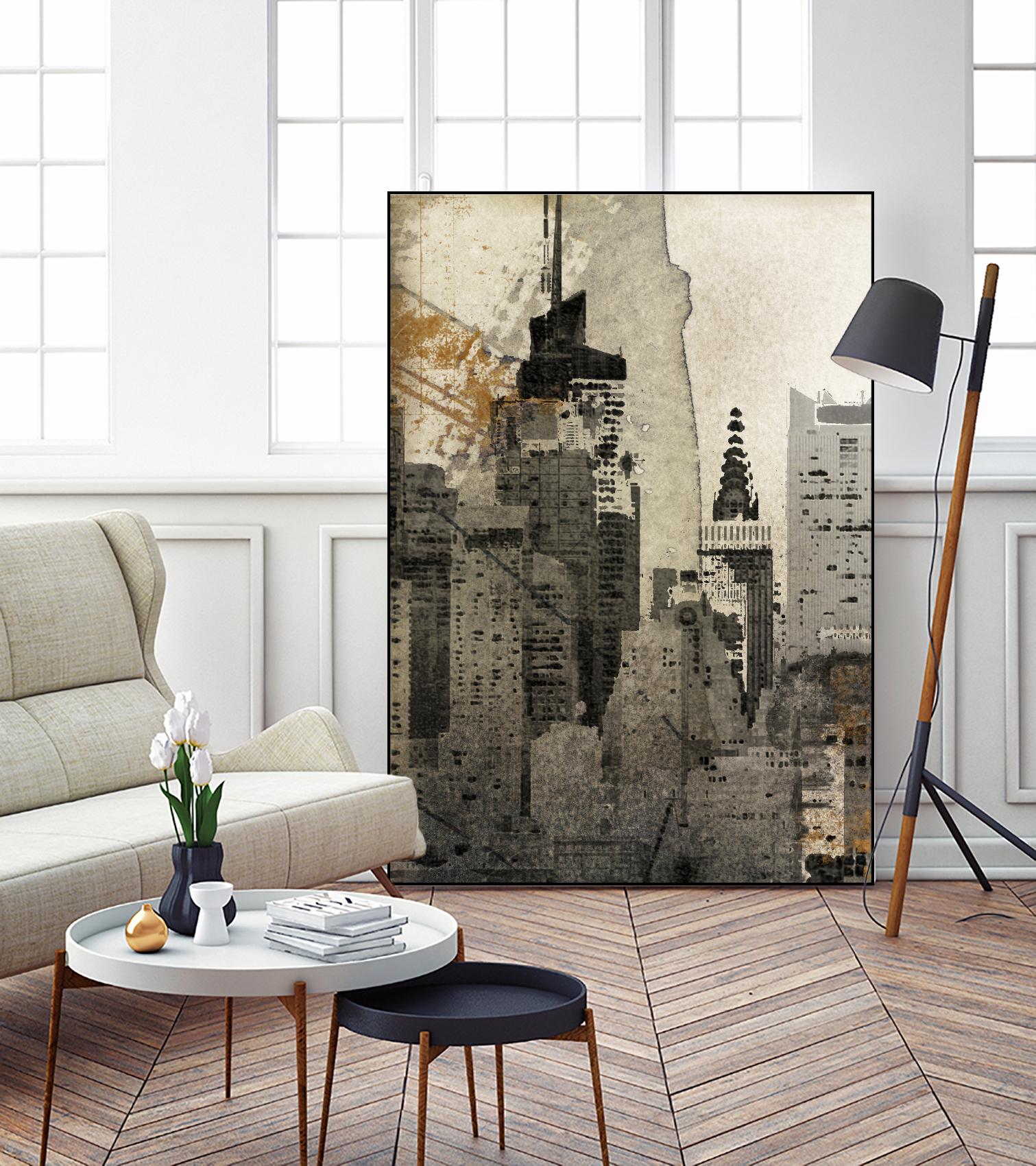 New York Local by Irena Orlov on GIANT ART - black city scene