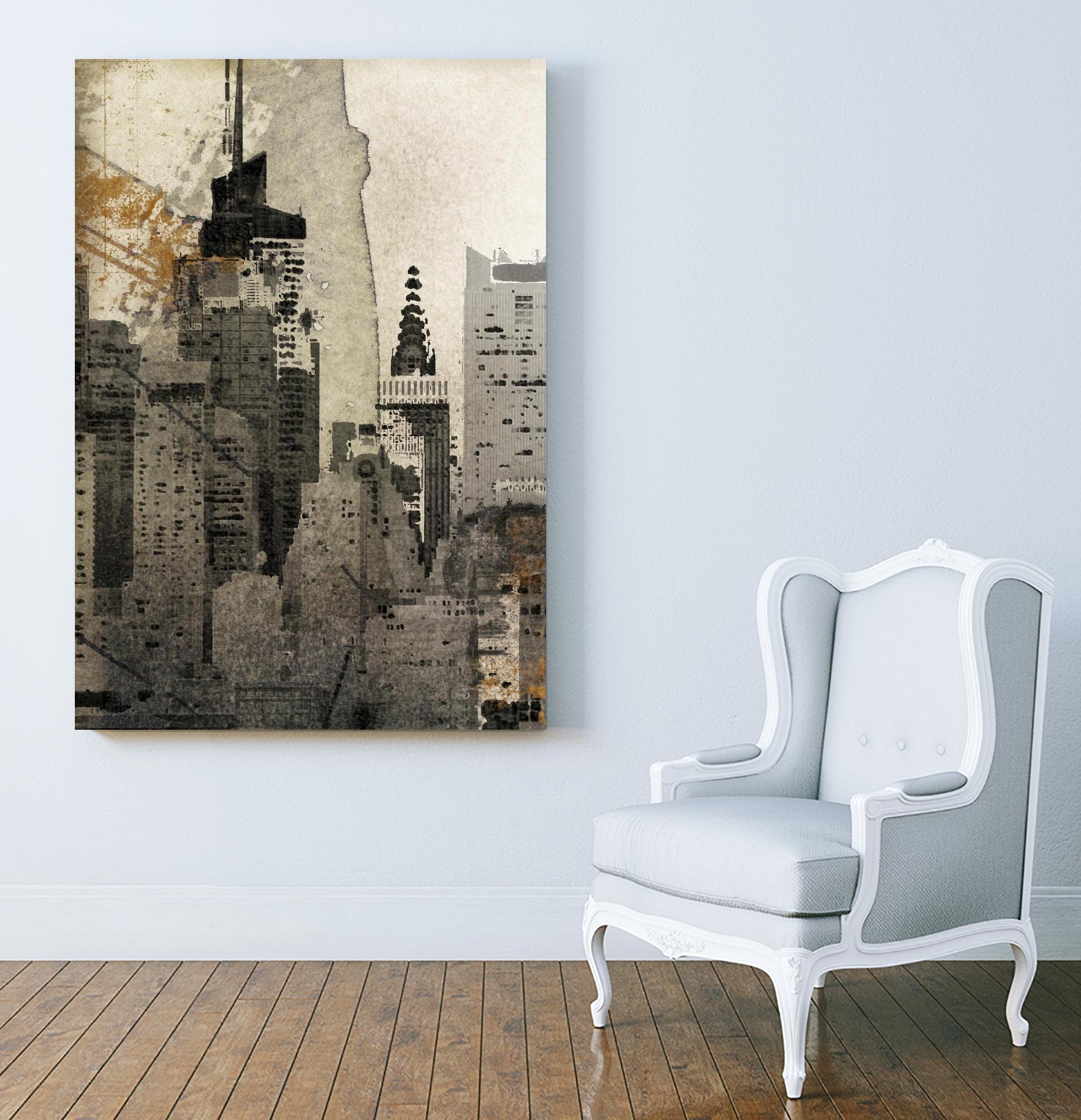 New York Local by Irena Orlov on GIANT ART - black city scene