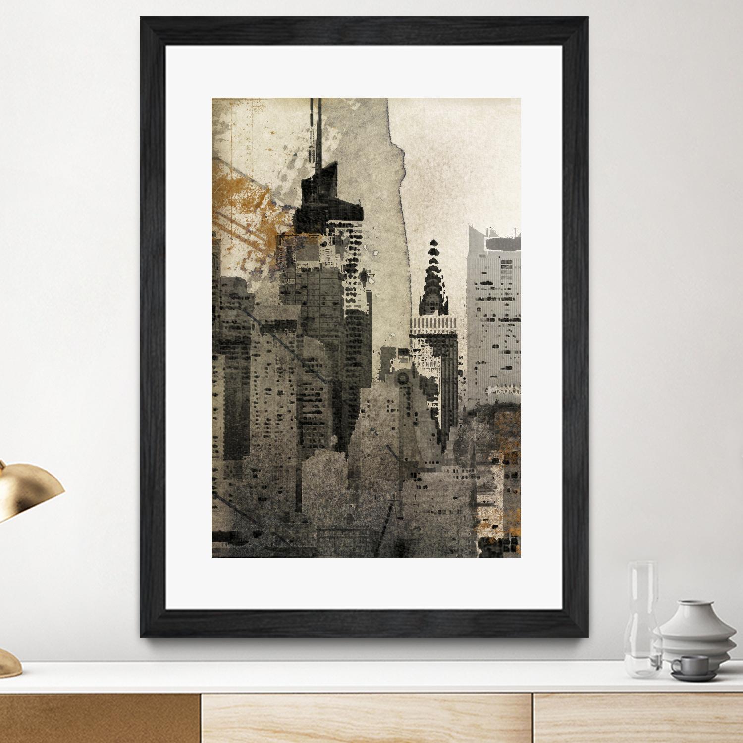 New York Local by Irena Orlov on GIANT ART - black city scene